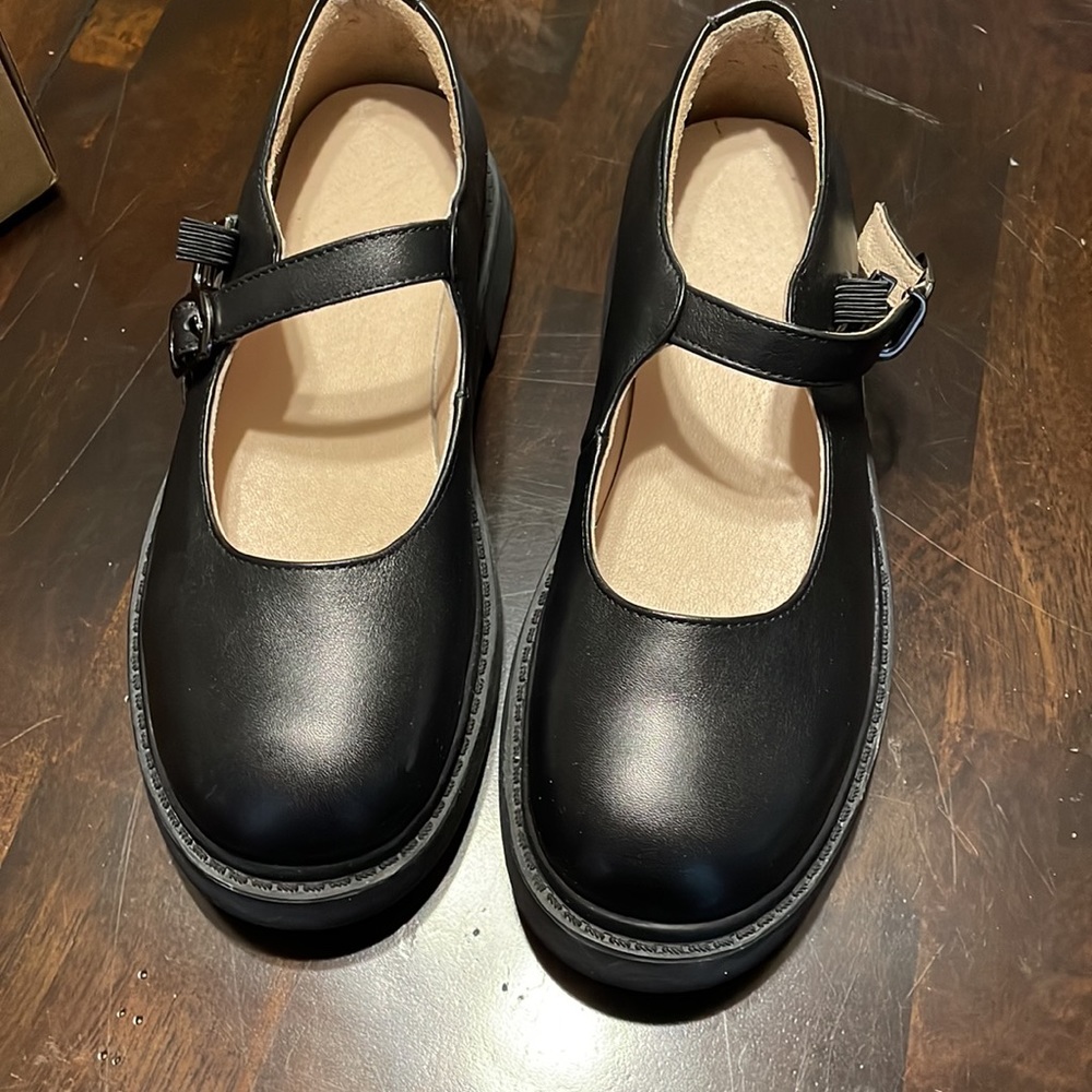 Full Grain Real Leather Mary Jane Shoes